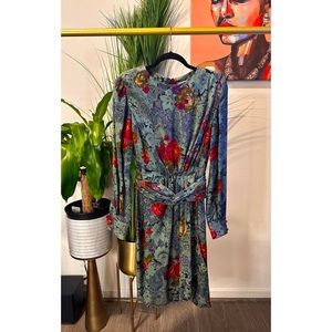 Vintage Ungaro Paris Mix Pattern Dress - Size 6/8
